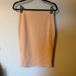 Peach Ribbed Women's Skirt
